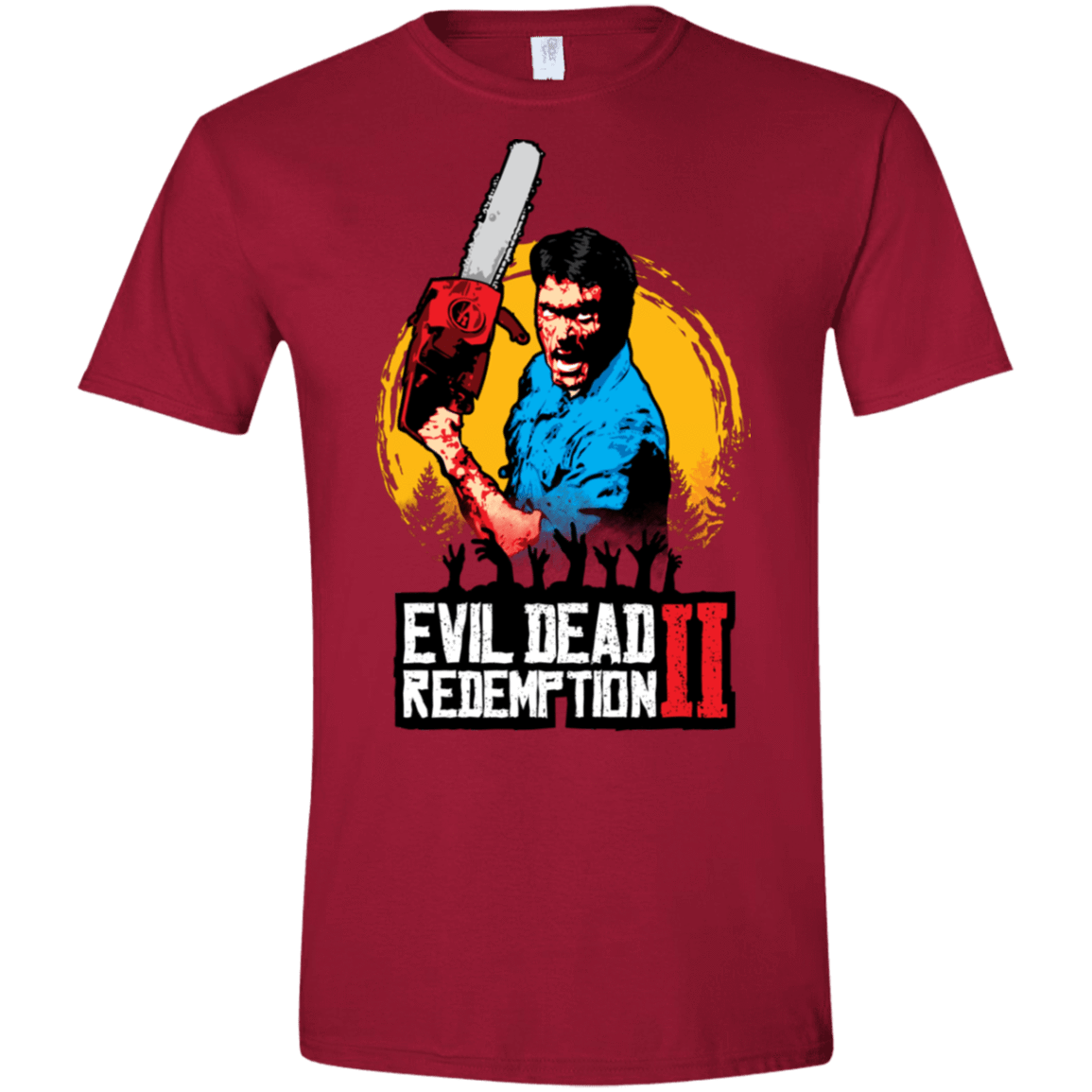 T-Shirts Cardinal Red / S Evil Dead Redemption II Men's Semi-Fitted Softstyle