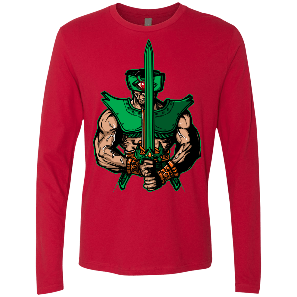 T-Shirts Red / S Evil Eye Men's Premium Long Sleeve