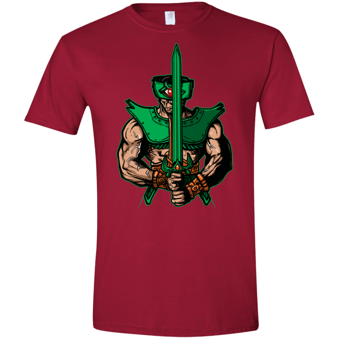 T-Shirts Cardinal Red / S Evil Eye Men's Semi-Fitted Softstyle