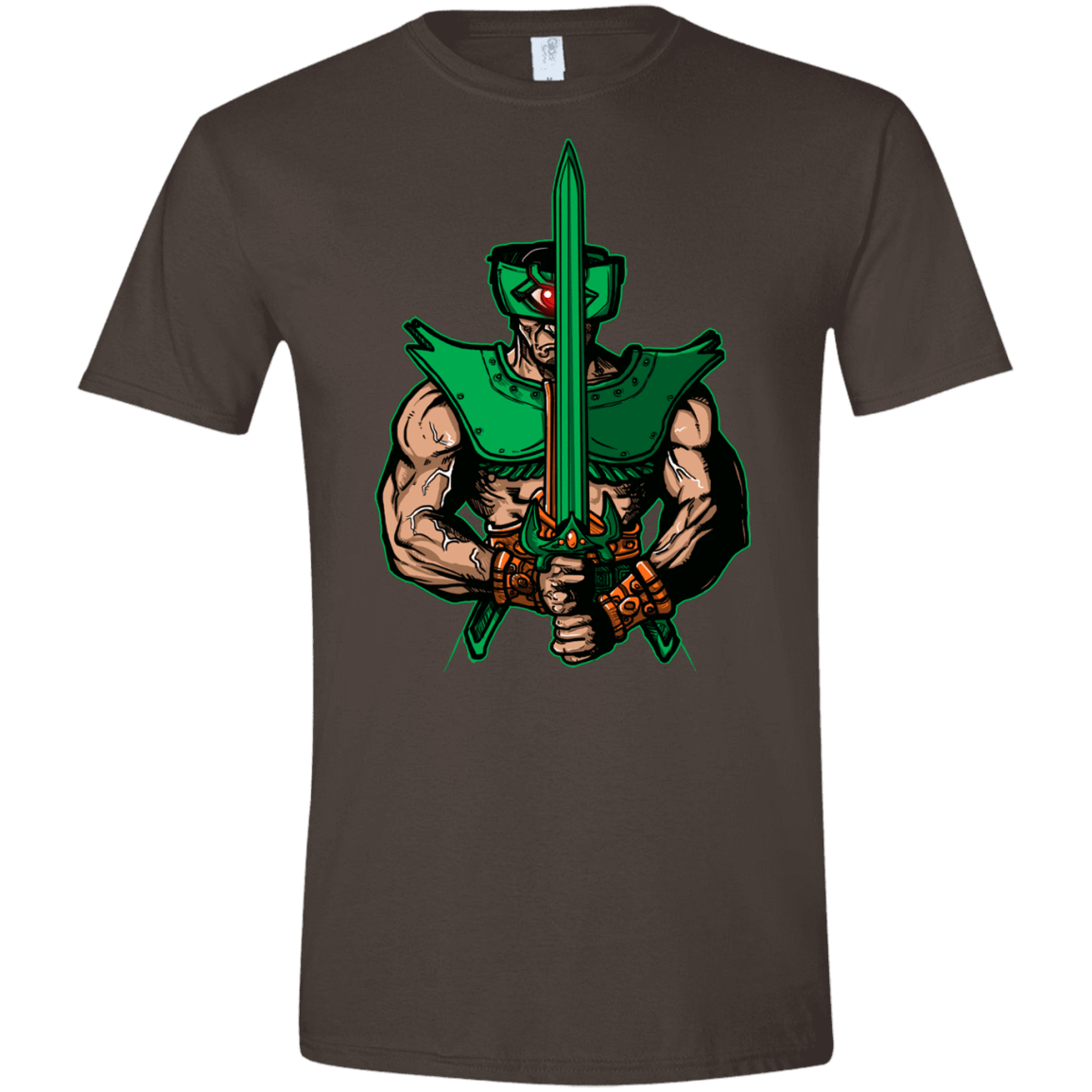 T-Shirts Dark Chocolate / S Evil Eye Men's Semi-Fitted Softstyle