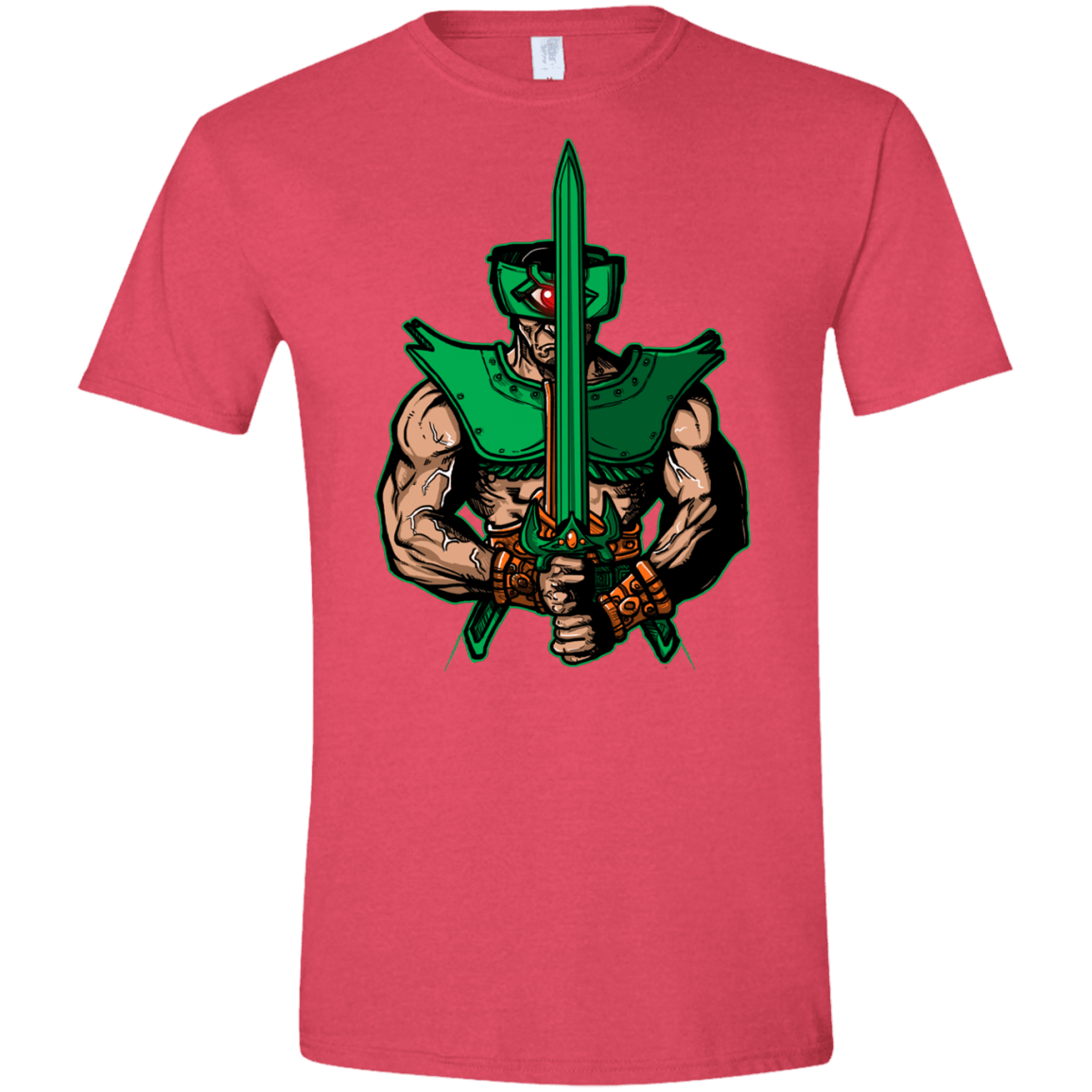 T-Shirts Heather Red / S Evil Eye Men's Semi-Fitted Softstyle