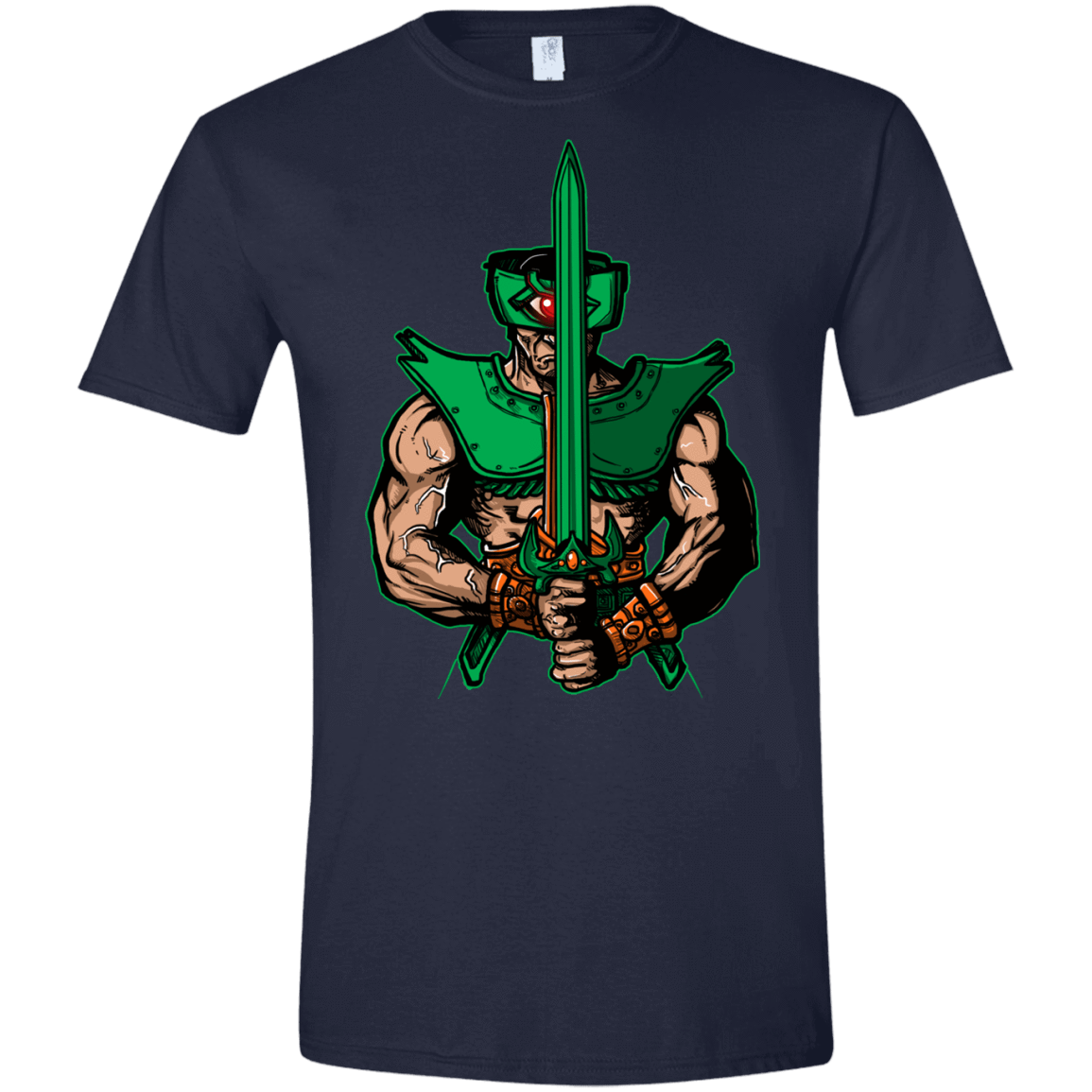 T-Shirts Navy / X-Small Evil Eye Men's Semi-Fitted Softstyle