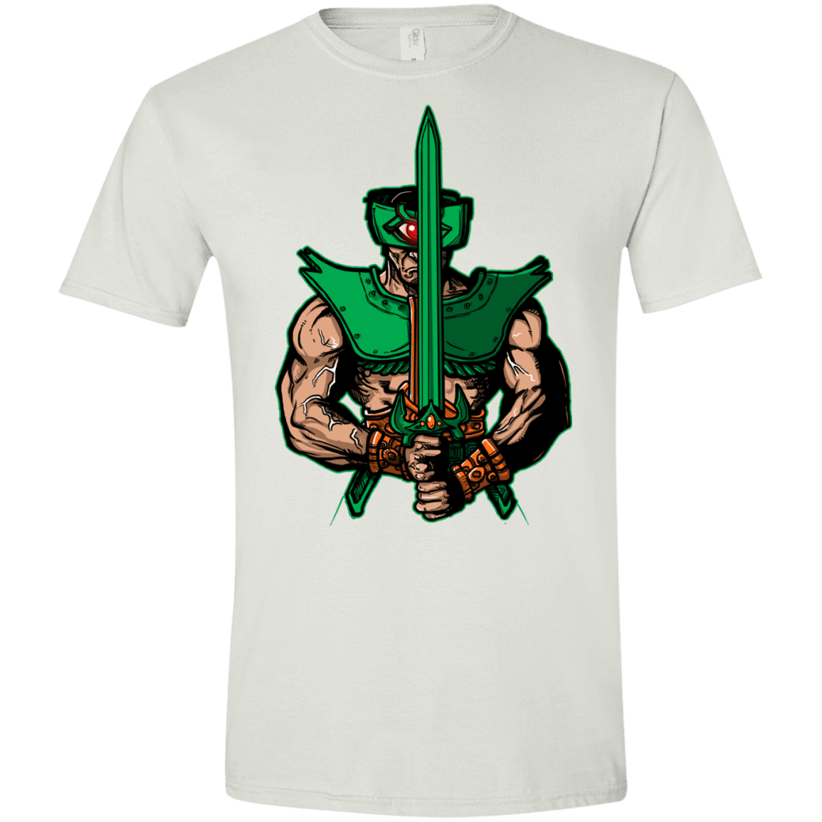 T-Shirts White / X-Small Evil Eye Men's Semi-Fitted Softstyle