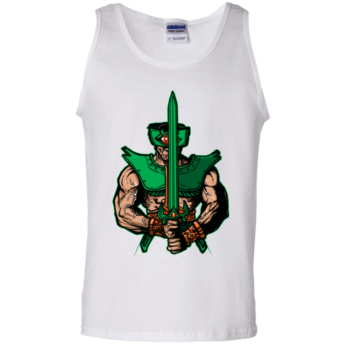T-Shirts White / S Evil Eye Men's Tank Top