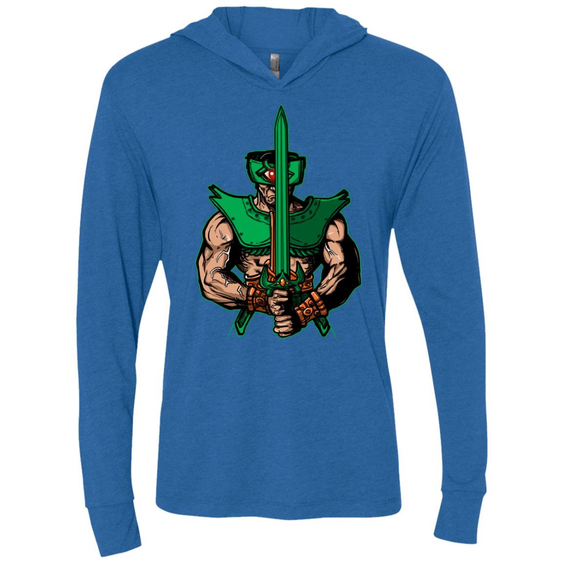 T-Shirts Vintage Royal / X-Small Evil Eye Triblend Long Sleeve Hoodie Tee