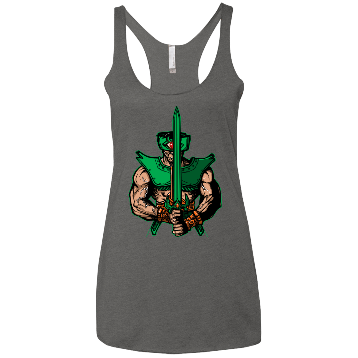 T-Shirts Premium Heather / X-Small Evil Eye Women's Triblend Racerback Tank