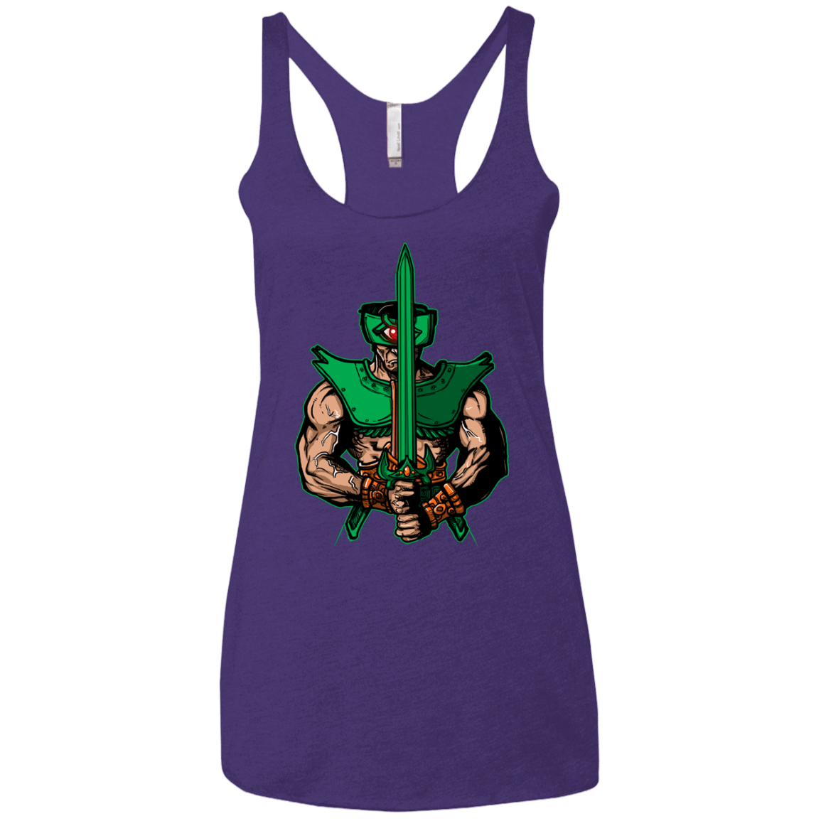 T-Shirts Purple Rush / X-Small Evil Eye Women's Triblend Racerback Tank