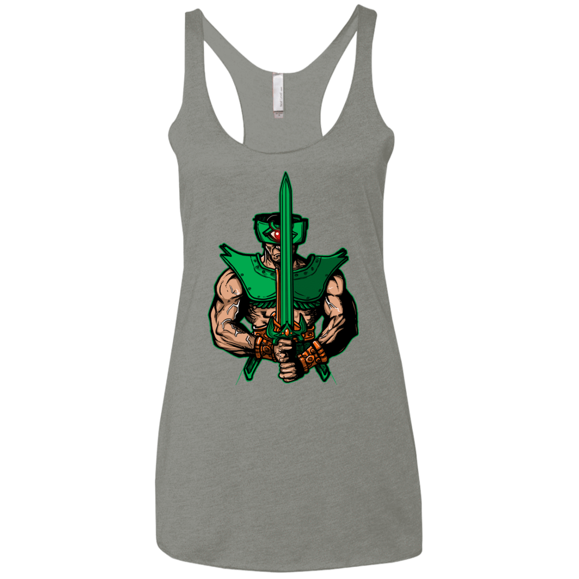 T-Shirts Venetian Grey / X-Small Evil Eye Women's Triblend Racerback Tank