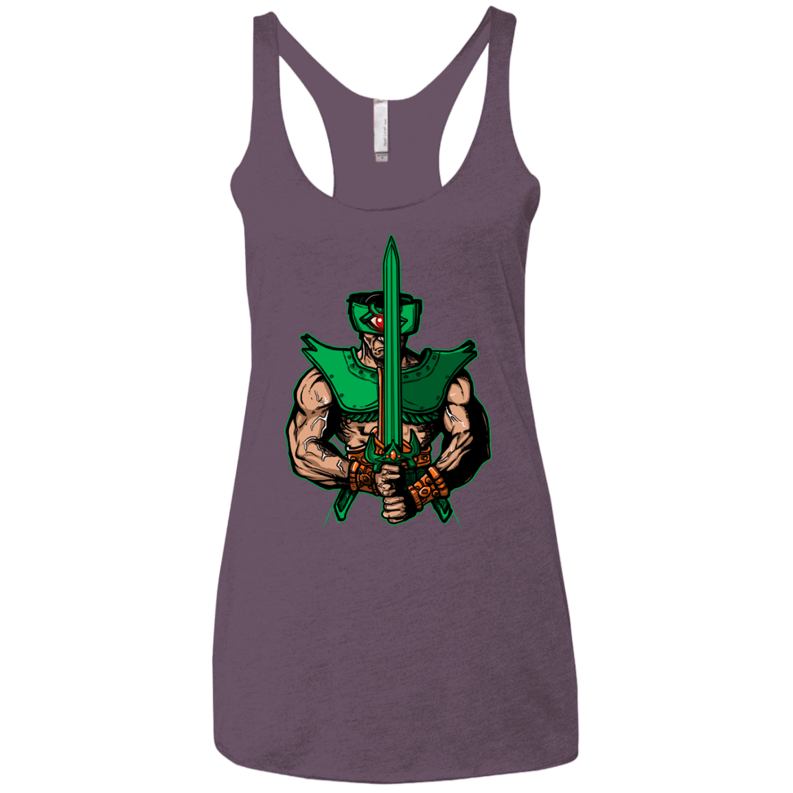 T-Shirts Vintage Purple / X-Small Evil Eye Women's Triblend Racerback Tank