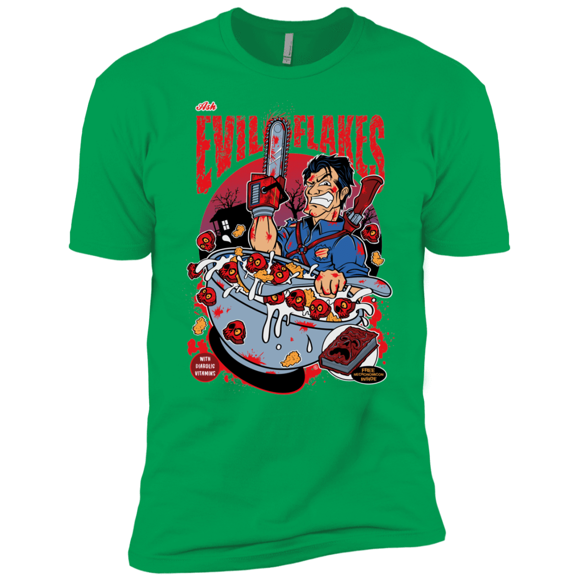 T-Shirts Kelly Green / YXS Evil Flakes Boys Premium T-Shirt