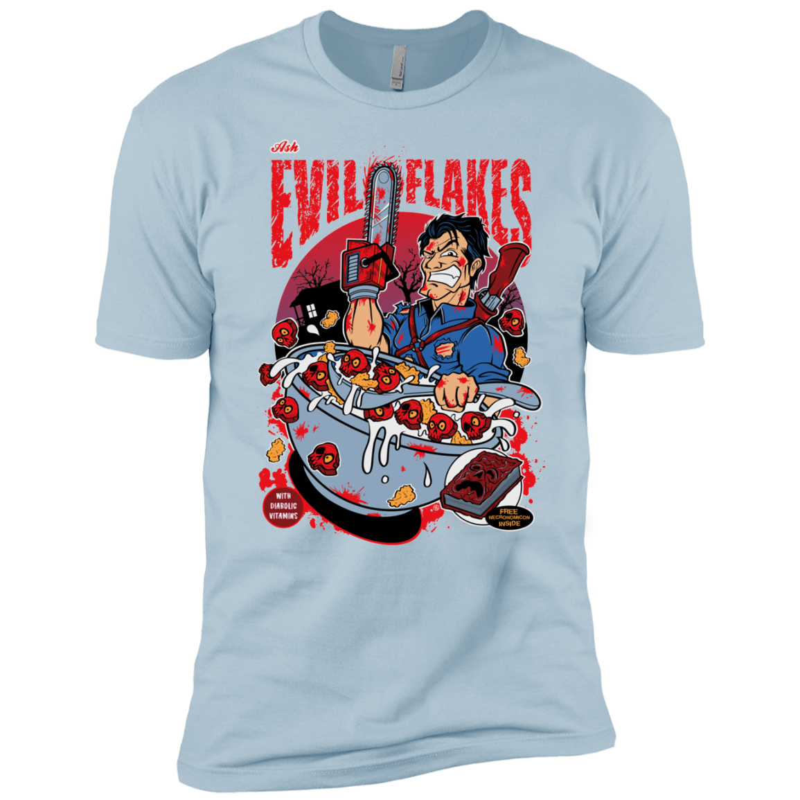 T-Shirts Light Blue / YXS Evil Flakes Boys Premium T-Shirt