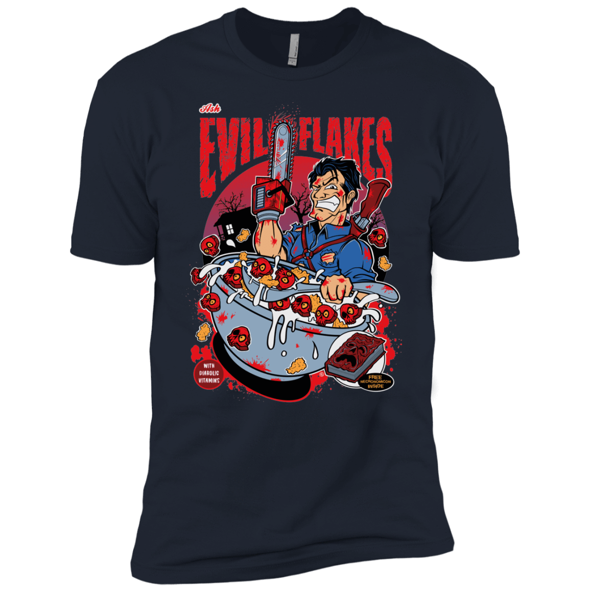 T-Shirts Midnight Navy / YXS Evil Flakes Boys Premium T-Shirt