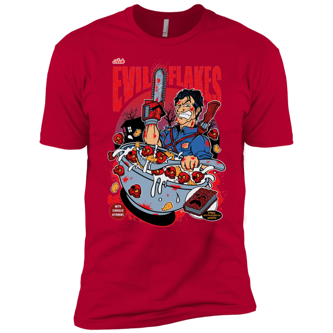T-Shirts Red / YXS Evil Flakes Boys Premium T-Shirt