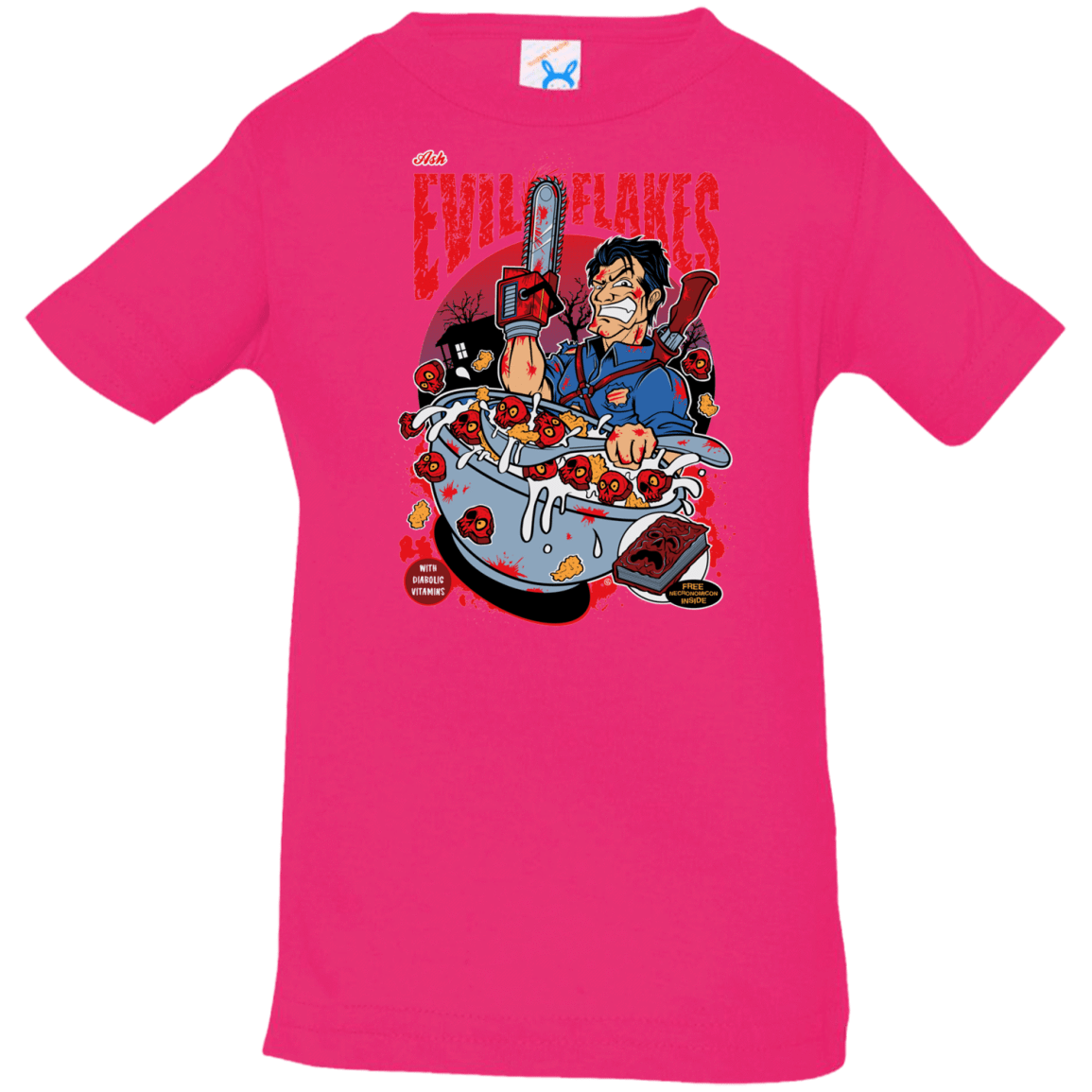 T-Shirts Hot Pink / 6 Months Evil Flakes Infant Premium T-Shirt