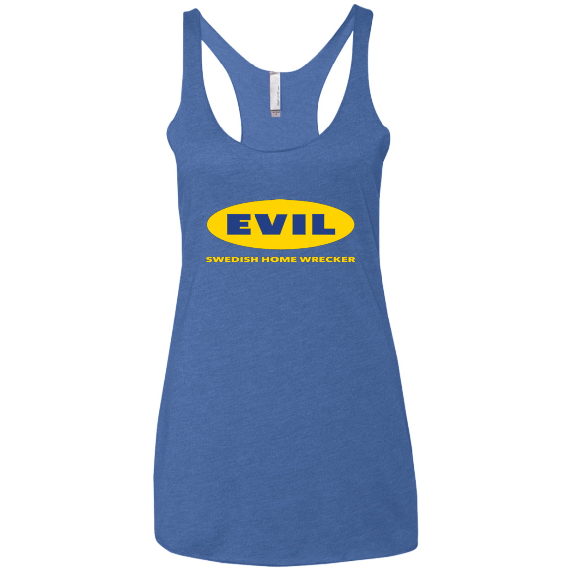 T-Shirts Vintage Royal / X-Small EVIL Home Wrecker Women's Triblend Racerback Tank