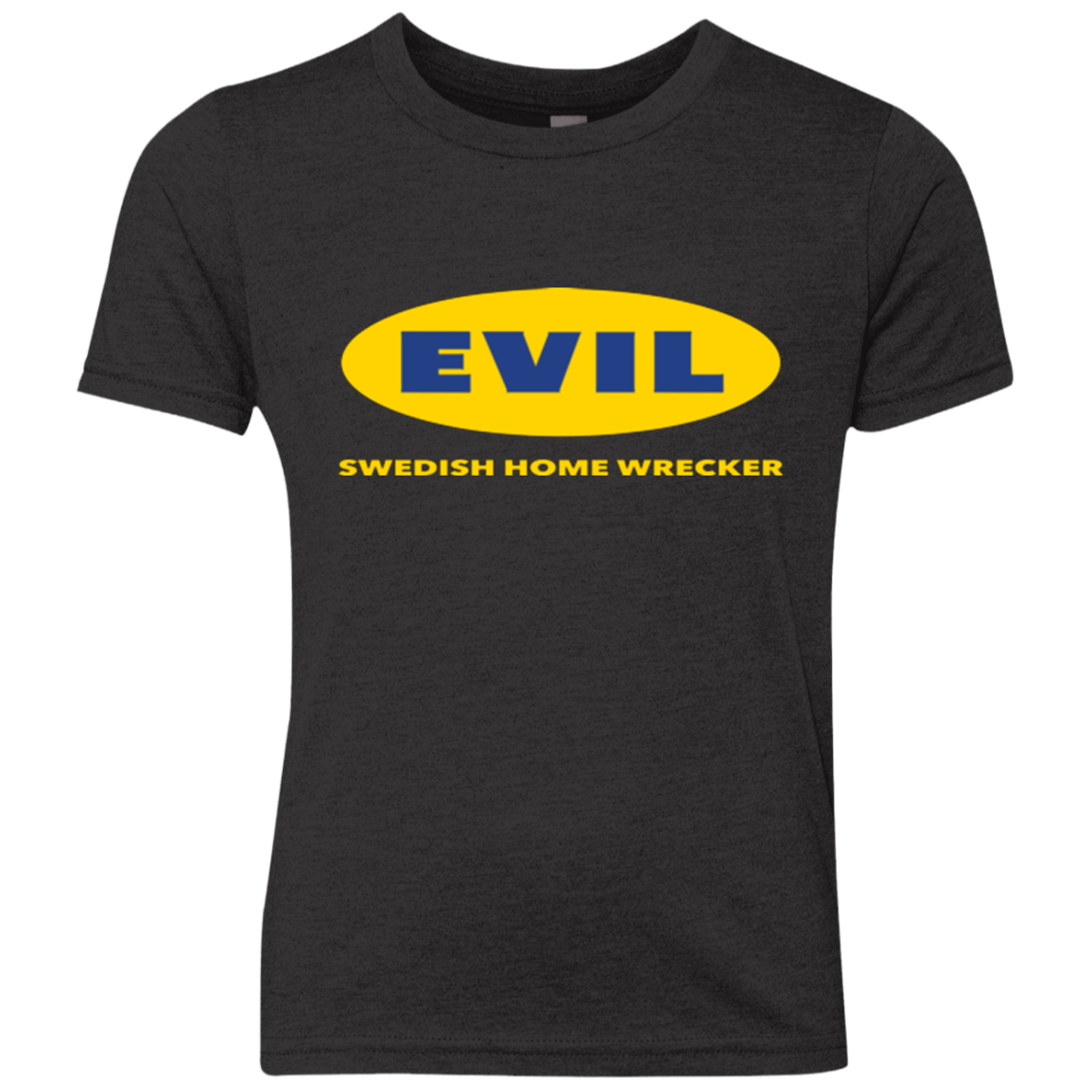 T-Shirts Vintage Black / YXS EVIL Home Wrecker Youth Triblend T-Shirt