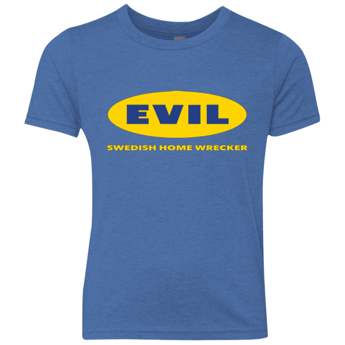 T-Shirts Vintage Royal / YXS EVIL Home Wrecker Youth Triblend T-Shirt