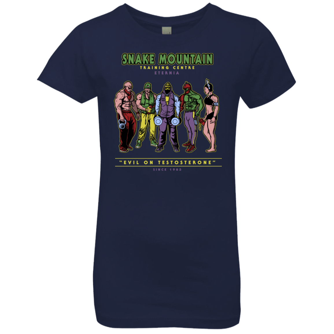 T-Shirts Midnight Navy / YXS Evil On Testosterone Girls Premium T-Shirt