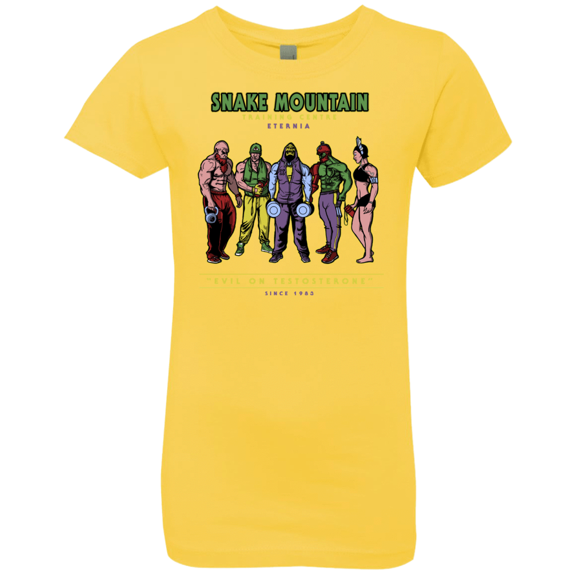 T-Shirts Vibrant Yellow / YXS Evil On Testosterone Girls Premium T-Shirt