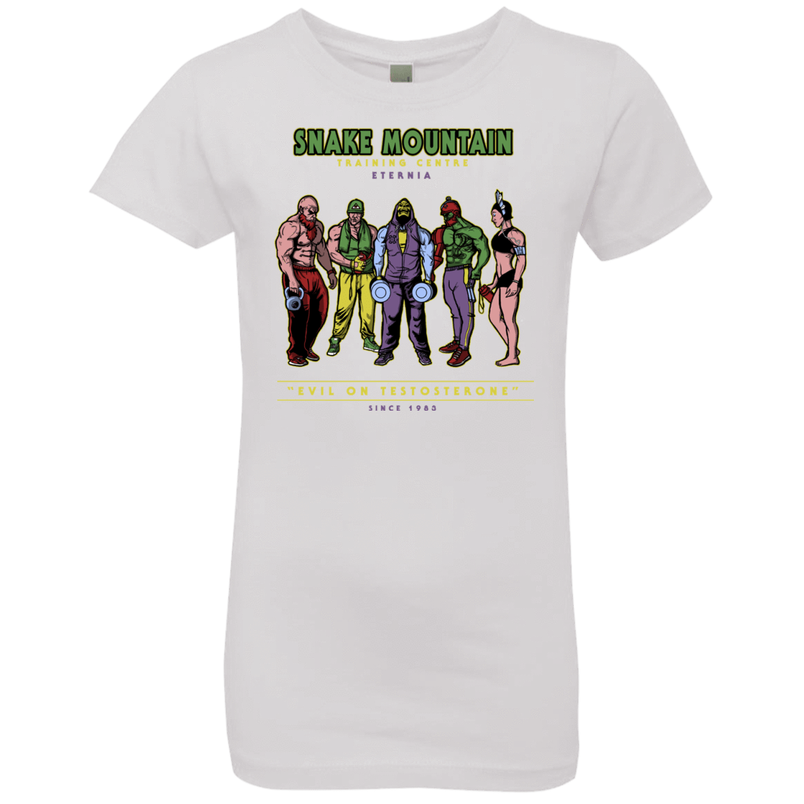 T-Shirts White / YXS Evil On Testosterone Girls Premium T-Shirt