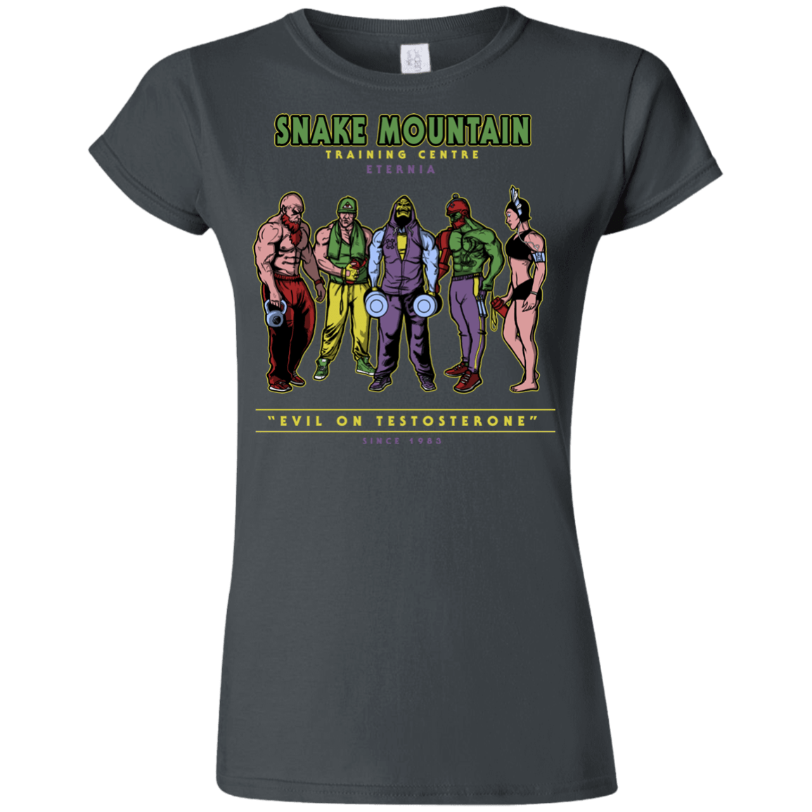 T-Shirts Charcoal / S Evil On Testosterone Junior Slimmer-Fit T-Shirt