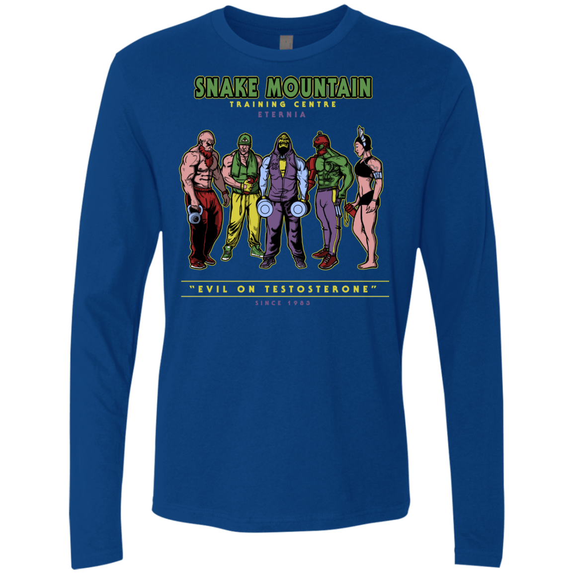 T-Shirts Royal / S Evil On Testosterone Men's Premium Long Sleeve