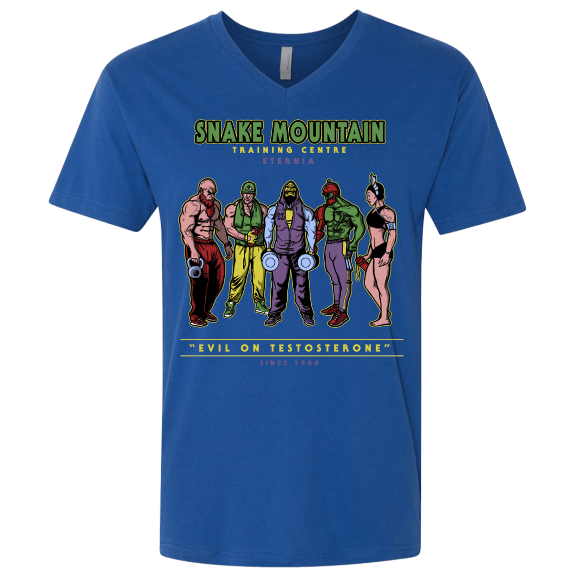 T-Shirts Royal / X-Small Evil On Testosterone Men's Premium V-Neck