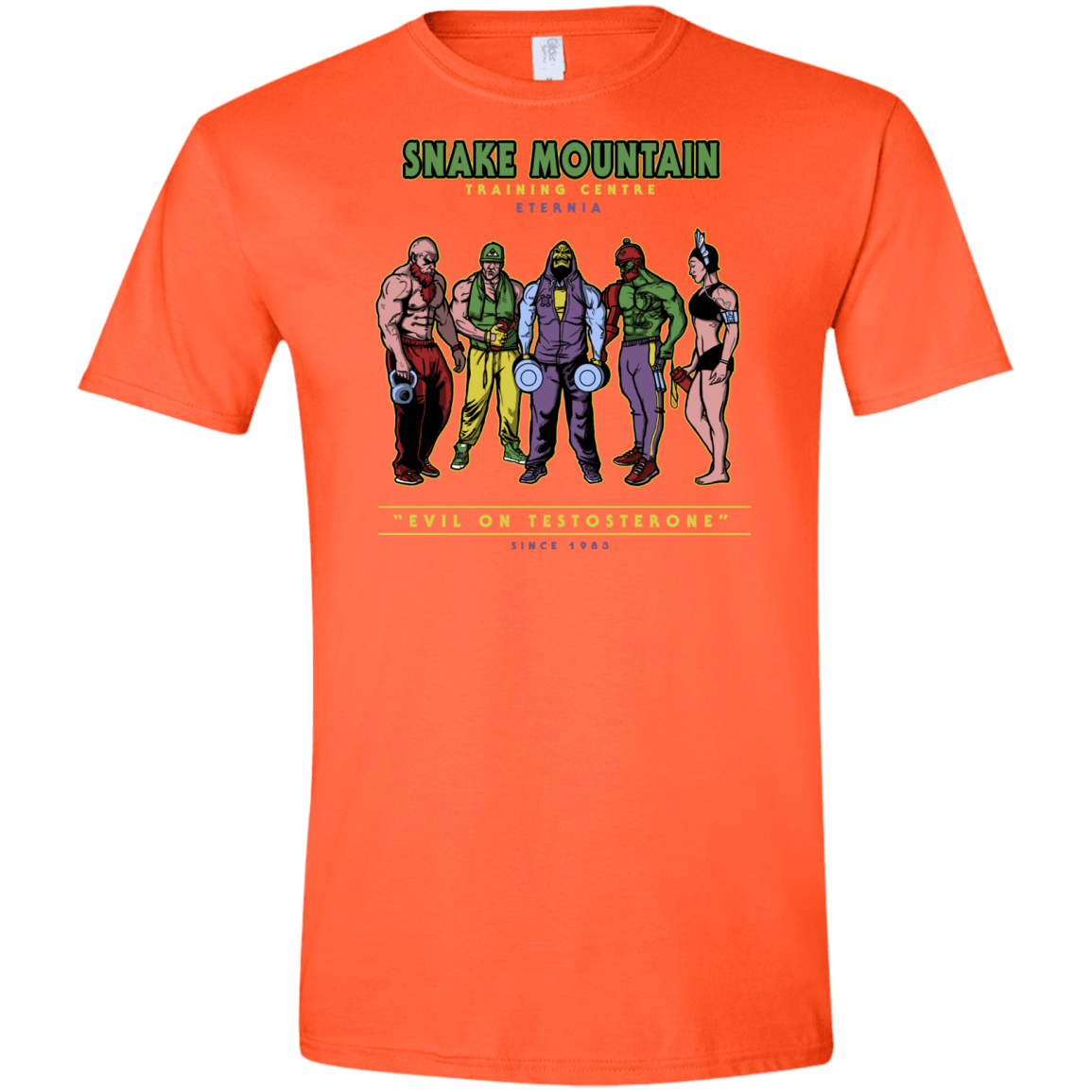 T-Shirts Orange / S Evil On Testosterone Men's Semi-Fitted Softstyle