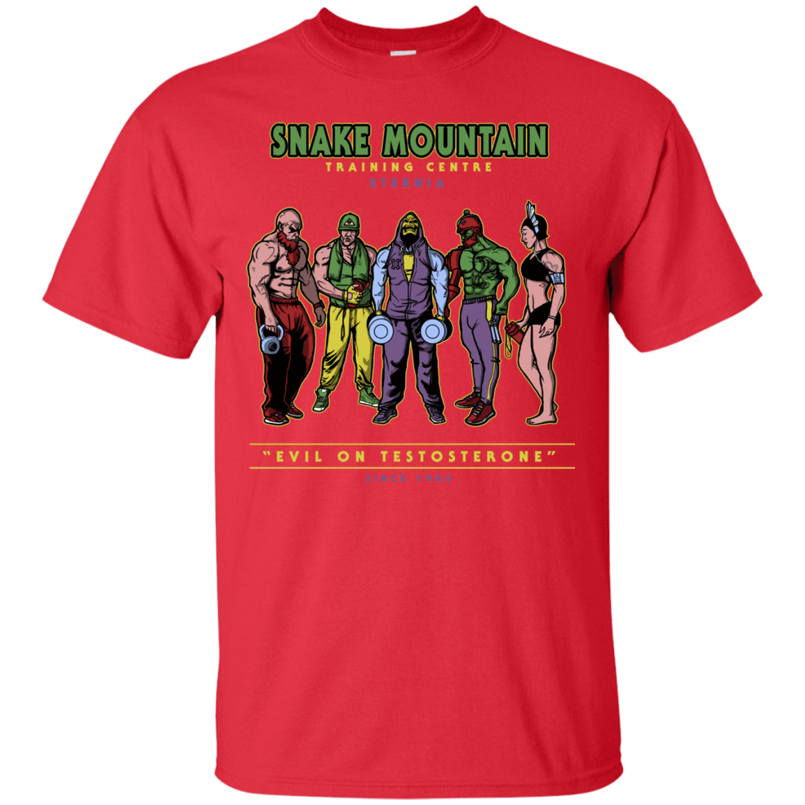 T-Shirts Red / S Evil On Testosterone T-Shirt