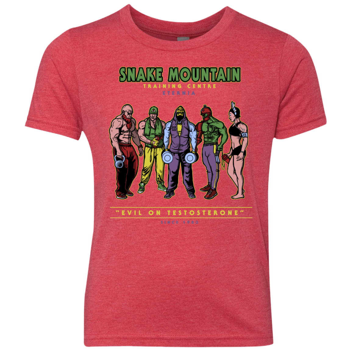 T-Shirts Vintage Red / YXS Evil On Testosterone Youth Triblend T-Shirt