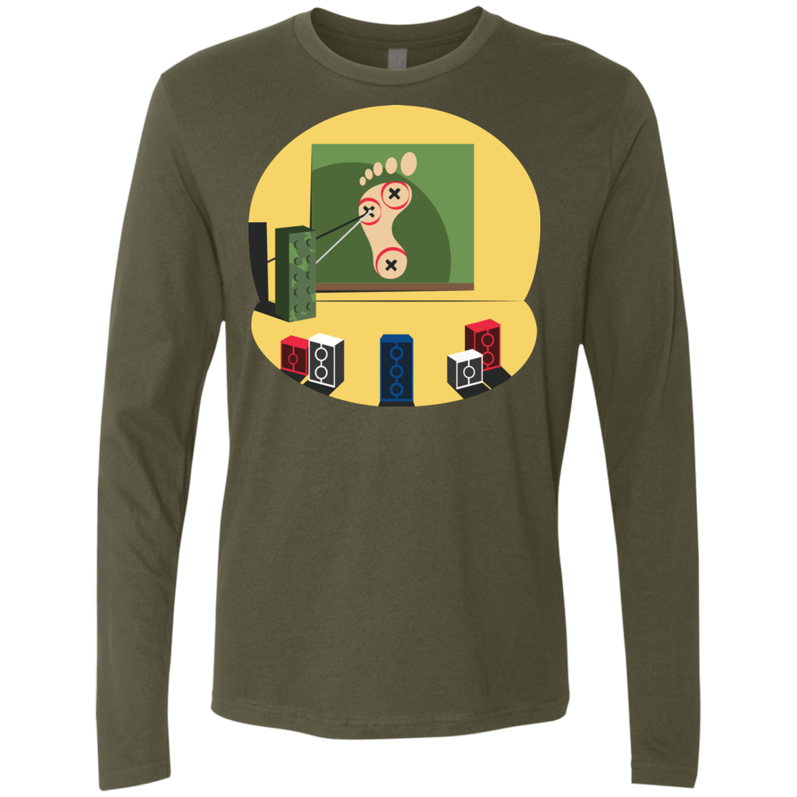 T-Shirts Military Green / Small Evil Plan Men's Premium Long Sleeve