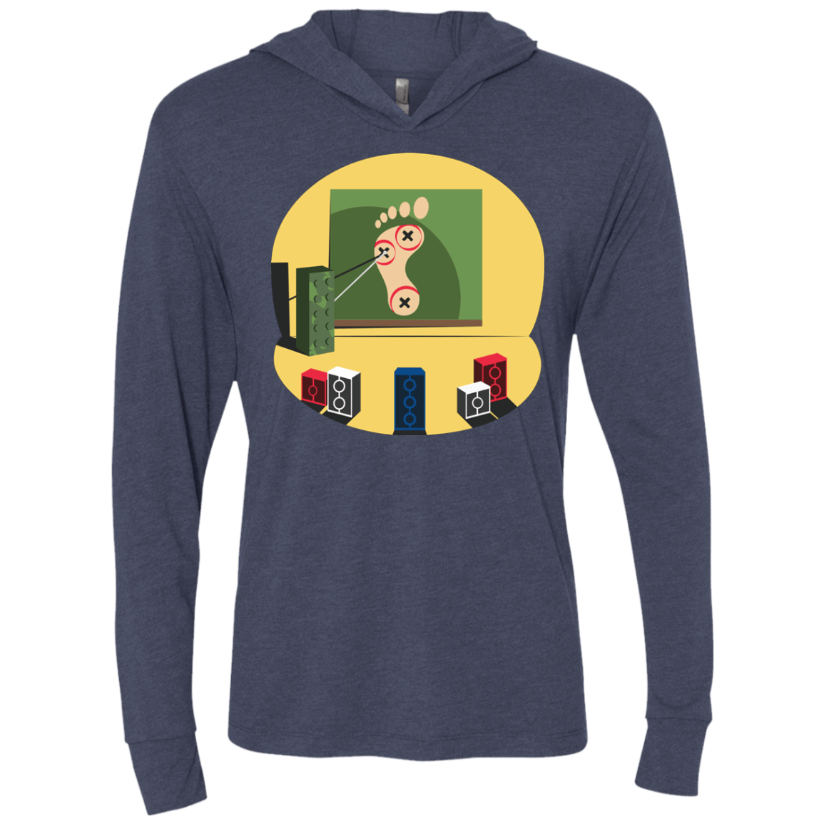 T-Shirts Vintage Navy / X-Small Evil Plan Triblend Long Sleeve Hoodie Tee