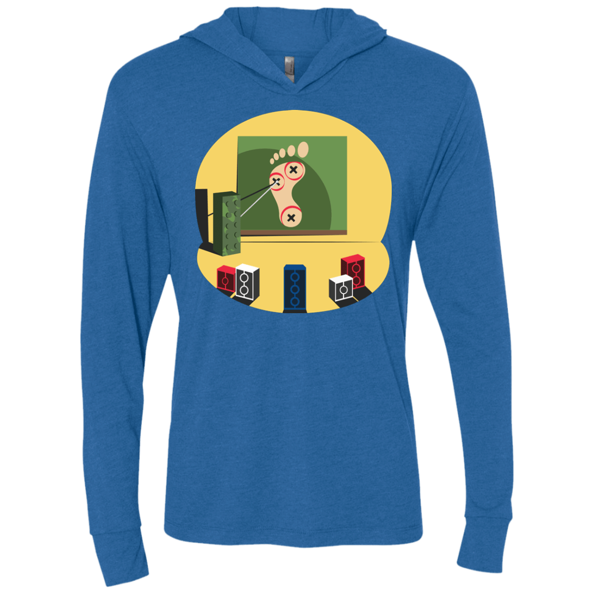 T-Shirts Vintage Royal / X-Small Evil Plan Triblend Long Sleeve Hoodie Tee