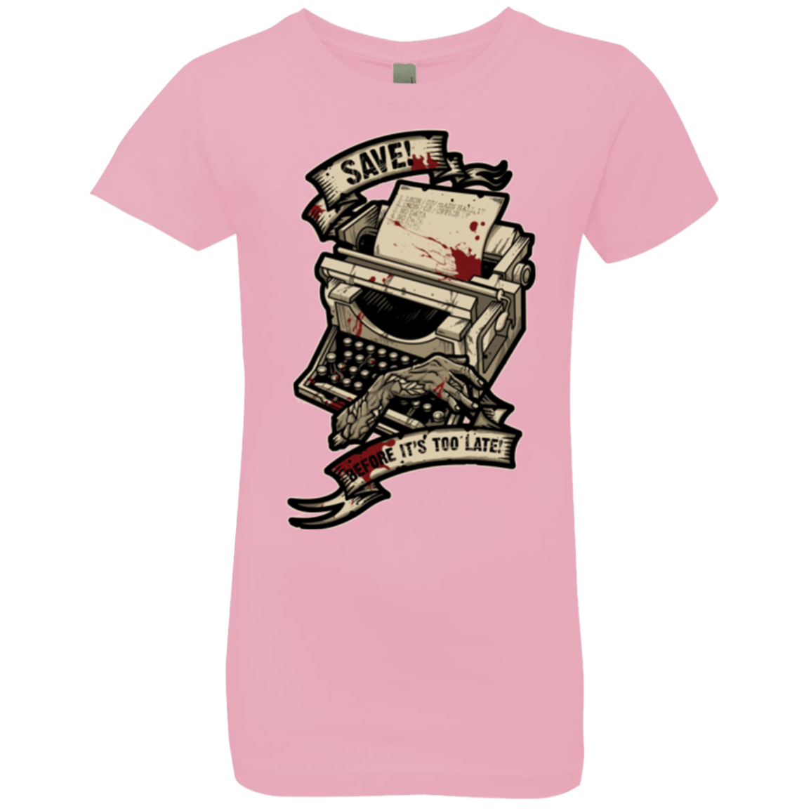 T-Shirts Light Pink / YXS EVIL SAVE POINT Girls Premium T-Shirt