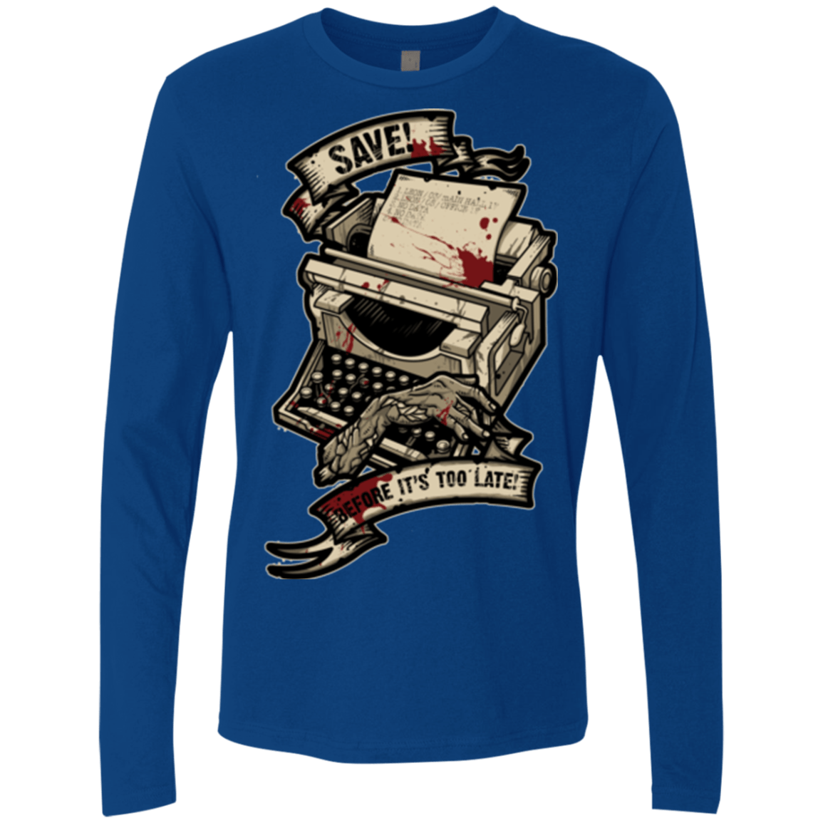 T-Shirts Royal / Small EVIL SAVE POINT Men's Premium Long Sleeve