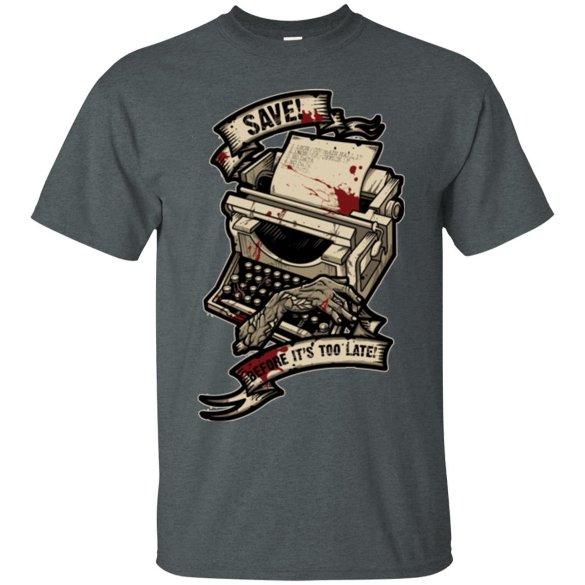 T-Shirts Dark Heather / Small EVIL SAVE POINT T-Shirt