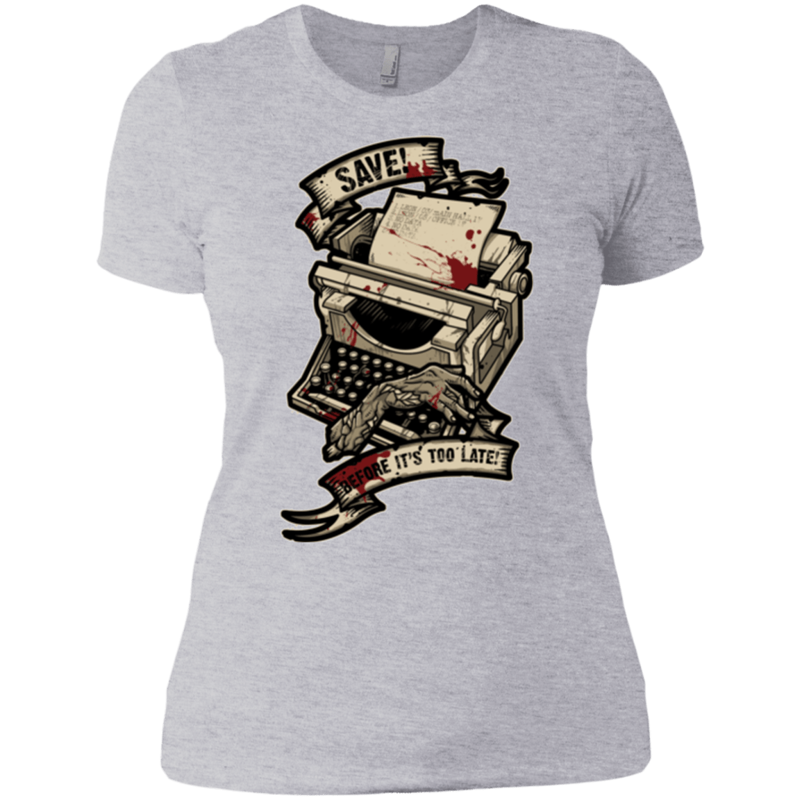 T-Shirts Heather Grey / X-Small EVIL SAVE POINT Women's Premium T-Shirt
