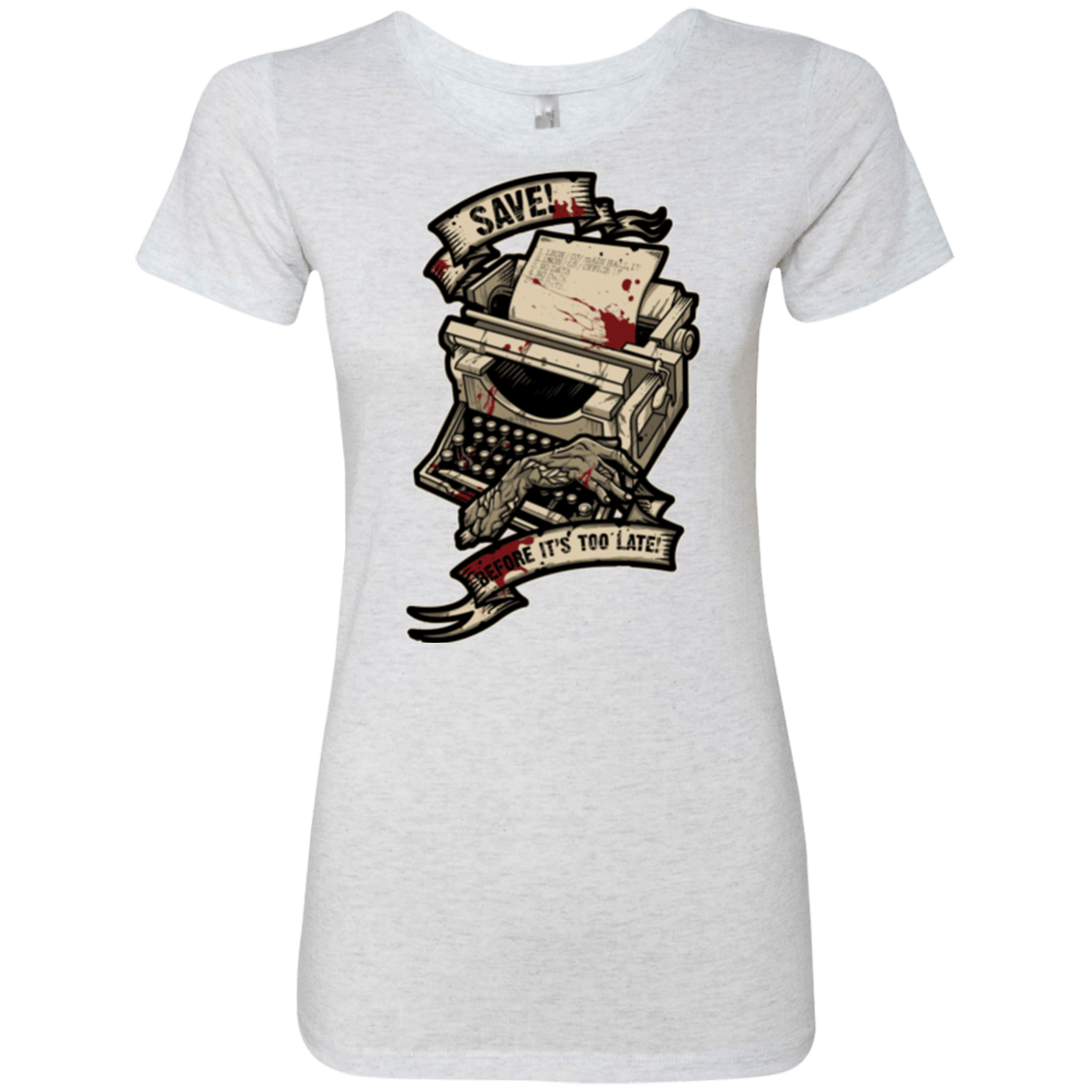 T-Shirts Heather White / Small EVIL SAVE POINT Women's Triblend T-Shirt