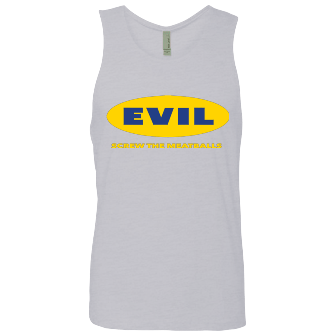 T-Shirts Heather Grey / Small EVIL Screw The Meatballs Men's Premium Tank Top