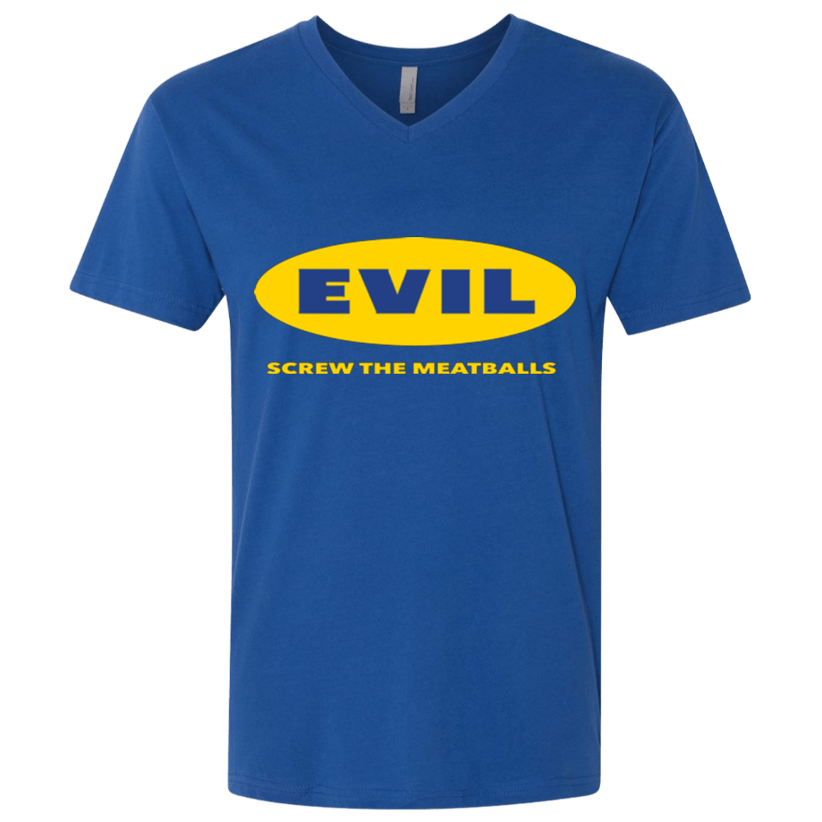 T-Shirts Royal / X-Small EVIL Screw The Meatballs Men's Premium V-Neck