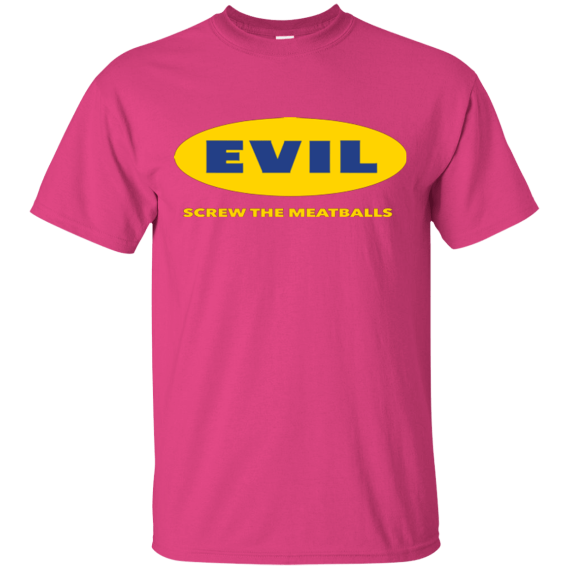 T-Shirts Heliconia / Small EVIL Screw The Meatballs T-Shirt