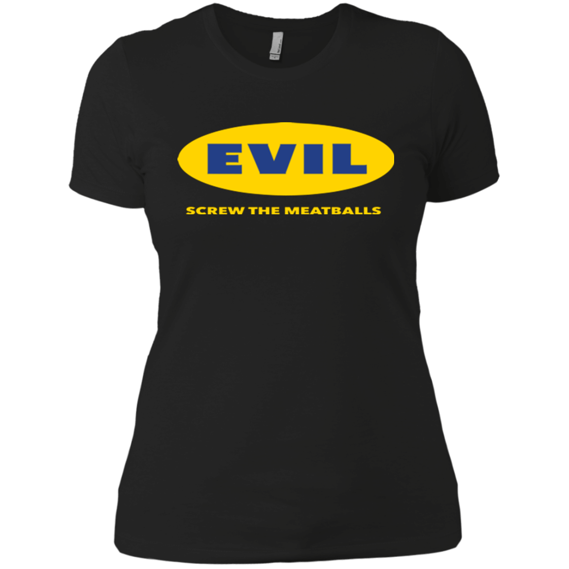 T-Shirts Black / X-Small EVIL Screw The Meatballs Women's Premium T-Shirt