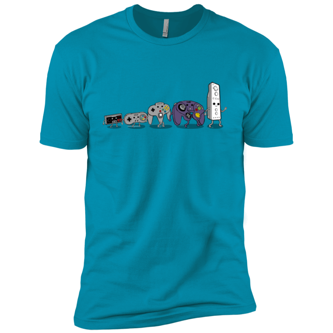 T-Shirts Turquoise / YXS Evolution controller NES Boys Premium T-Shirt