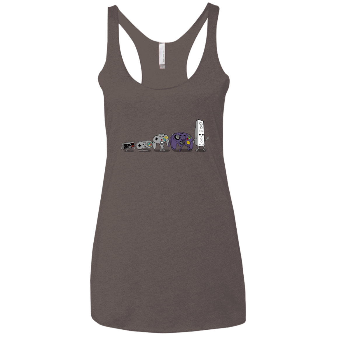 T-Shirts Macchiato / X-Small Evolution controller NES Women's Triblend Racerback Tank