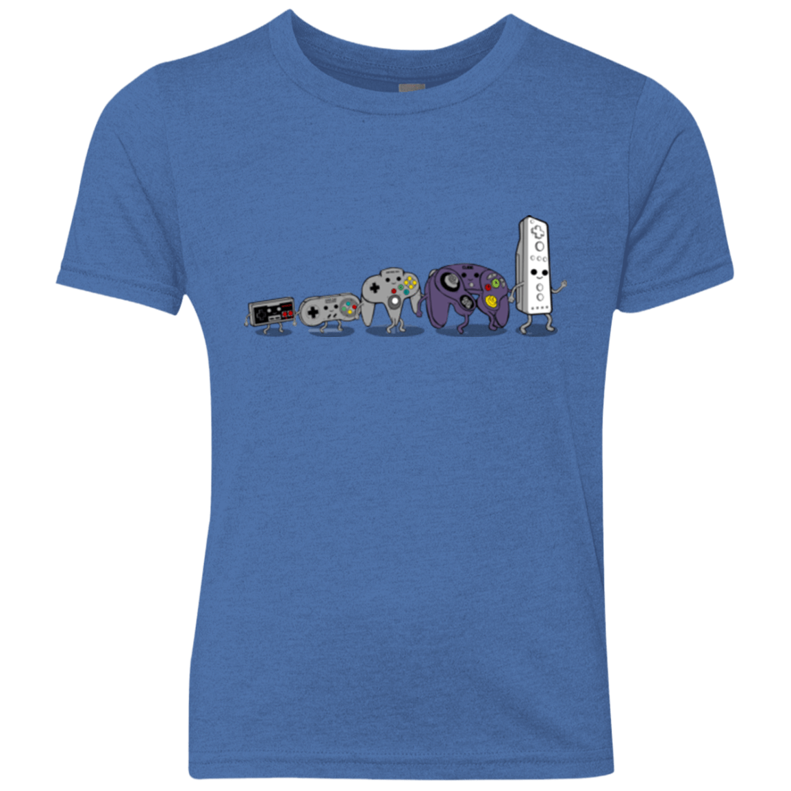 T-Shirts Vintage Royal / YXS Evolution controller NES Youth Triblend T-Shirt
