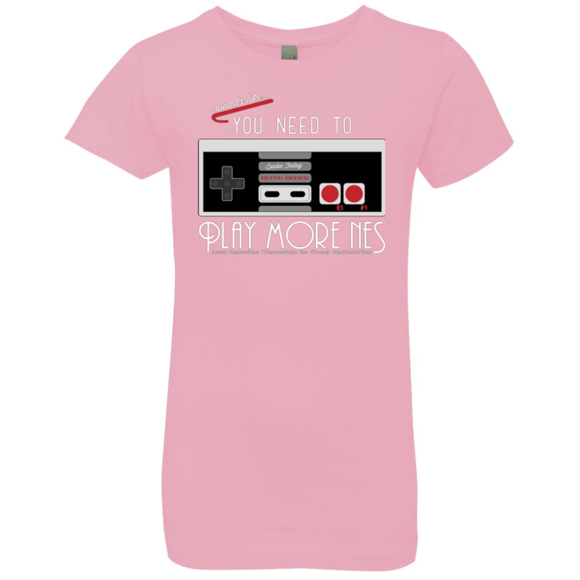 T-Shirts Light Pink / YXS Evolve Today! Play More NES Girls Premium T-Shirt