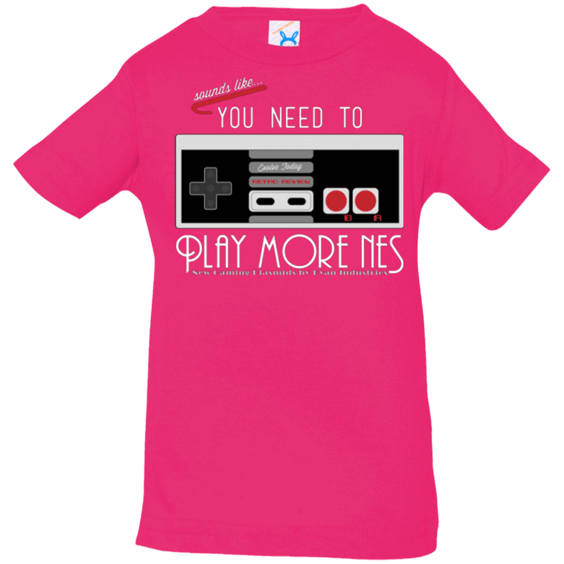 T-Shirts Hot Pink / 6 Months Evolve Today! Play More NES Infant Premium T-Shirt