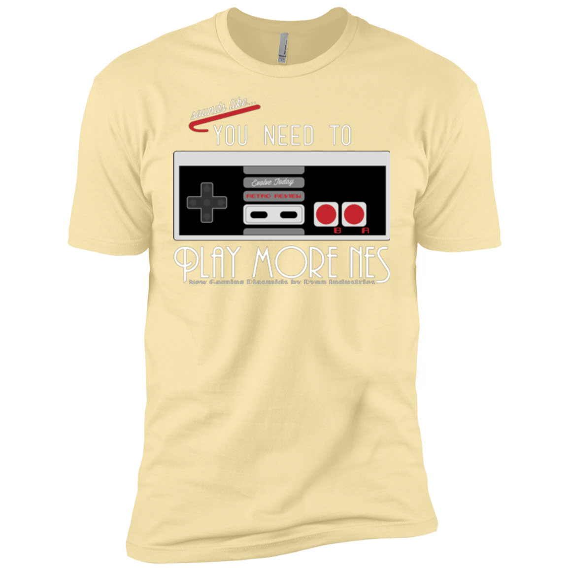 T-Shirts Banana Cream / X-Small Evolve Today! Play More NES Men's Premium T-Shirt
