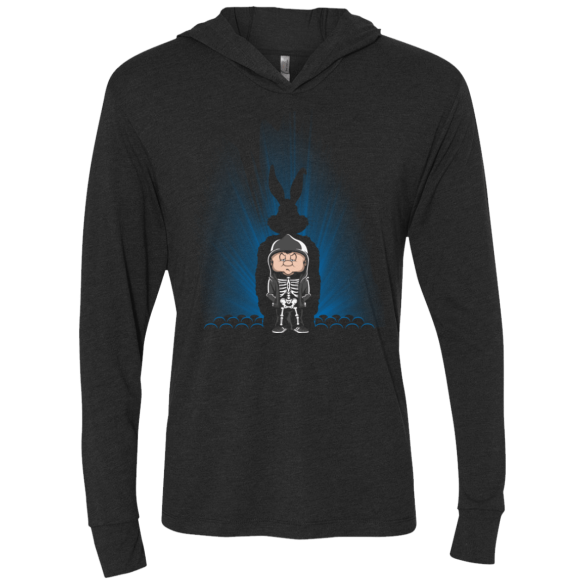 T-Shirts Vintage Black / X-Small Evwyone Dies Awone Triblend Long Sleeve Hoodie Tee