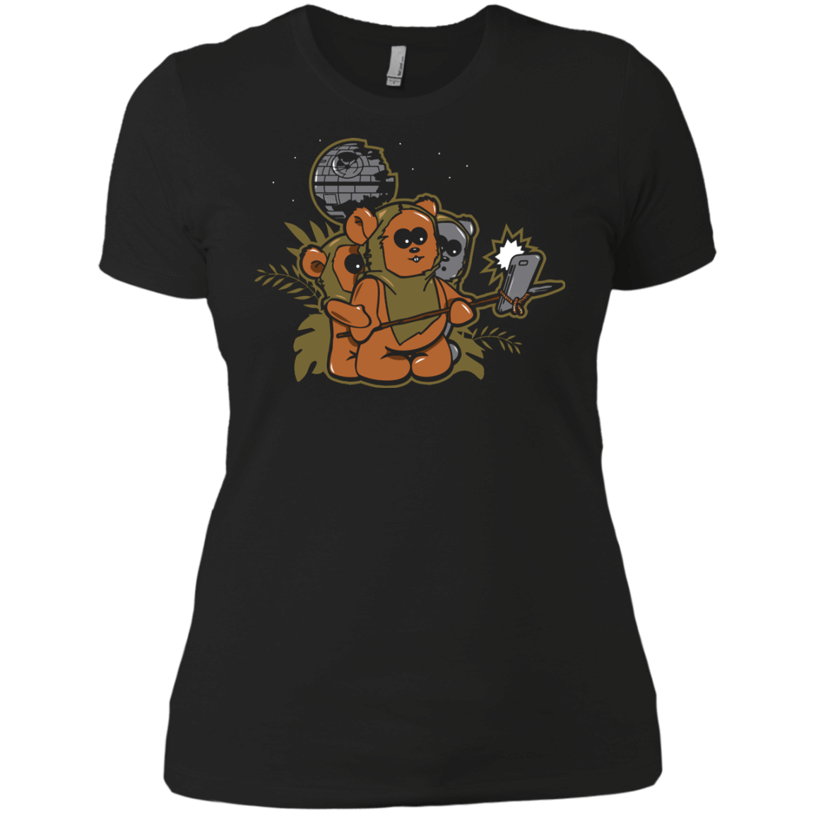 T-Shirts Black / X-Small Ewok Selfie Women's Premium T-Shirt